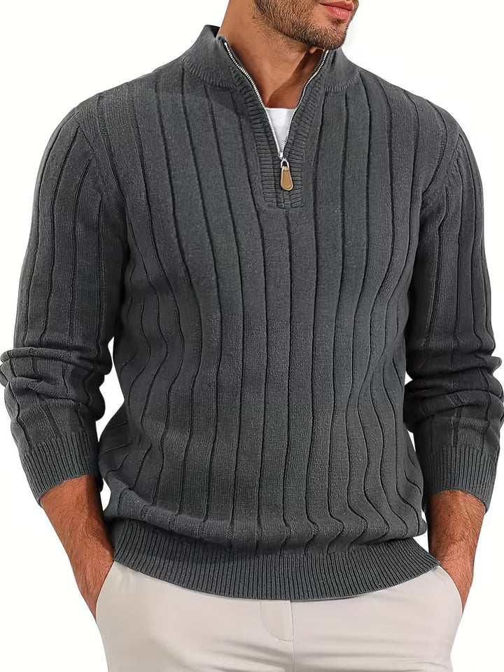 Yedidya - Lässiger Langarm Strick Pullover