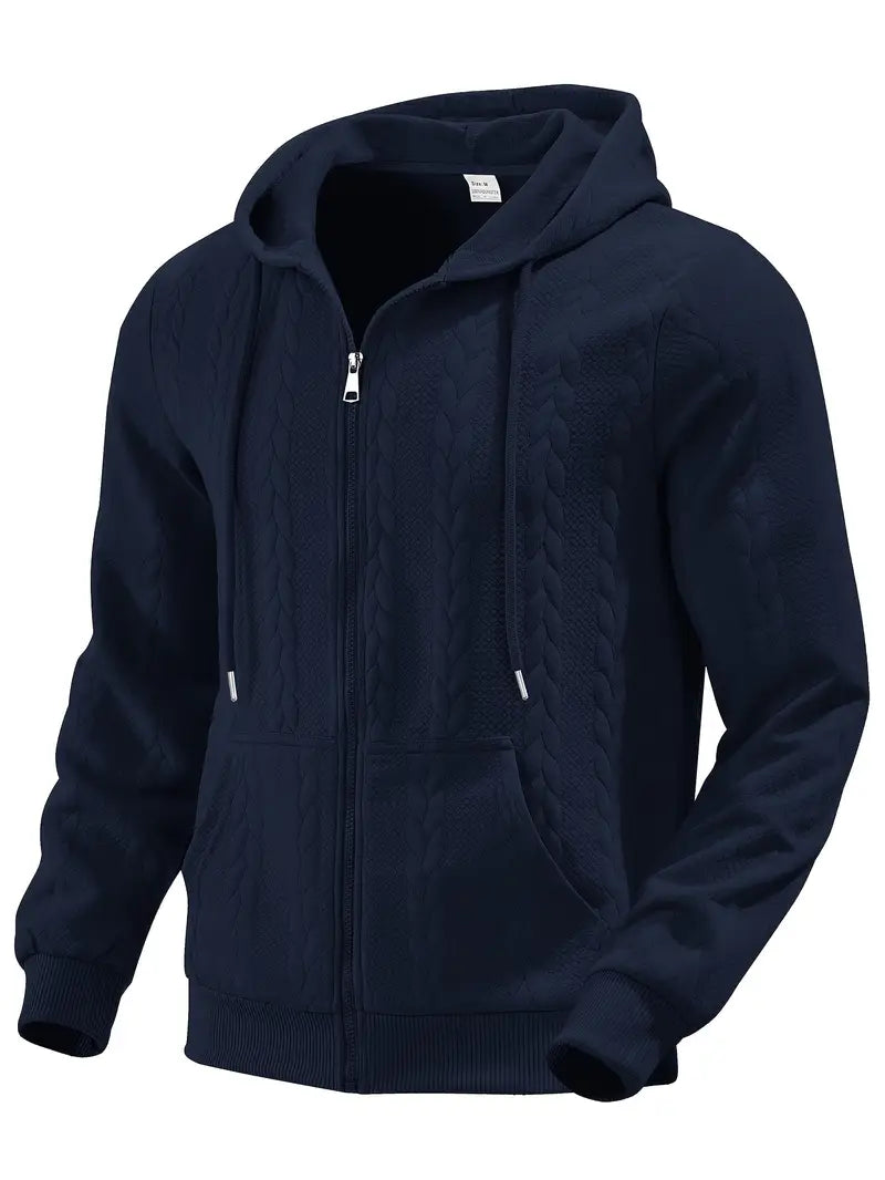 Philipp – Lässiger Kapuzenpullover Mit Reißverschluss Und Langen Ärmeln