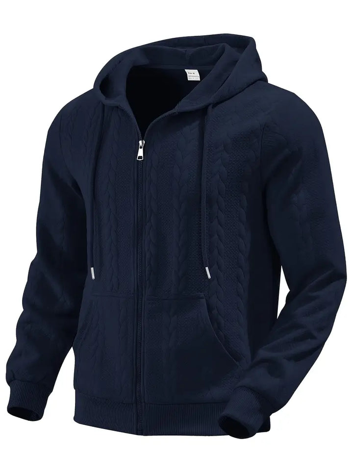 Philipp – Lässiger Kapuzenpullover Mit Reißverschluss Und Langen Ärmeln