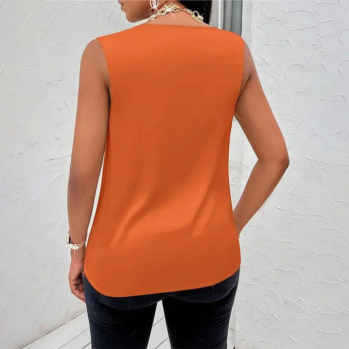 Naiyan – Lässiges Satin-Top Ohne Ärmel