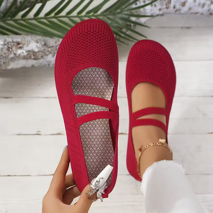 Kethryn – Mary Jane Slipper Aus Strick