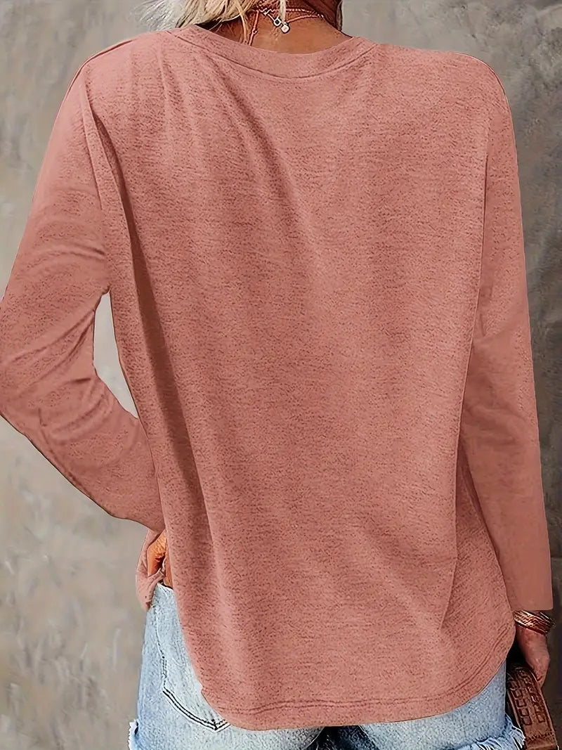 Levine – Elegantes Langarm Tunika Oberteil Mit Sonnenblumen Drucken