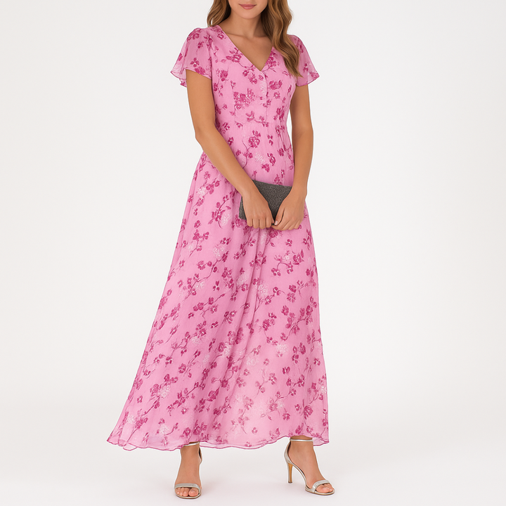 Danielle - Elegantes Bauchbedeckendes Kleid Mit V-Ausschnitt