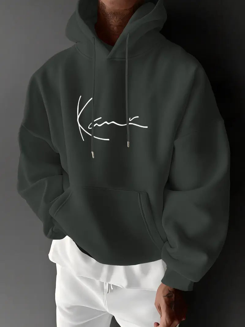 Jayasuriya – Bequemer Kapuzenpullover Mit Unterschrift Aufdruck