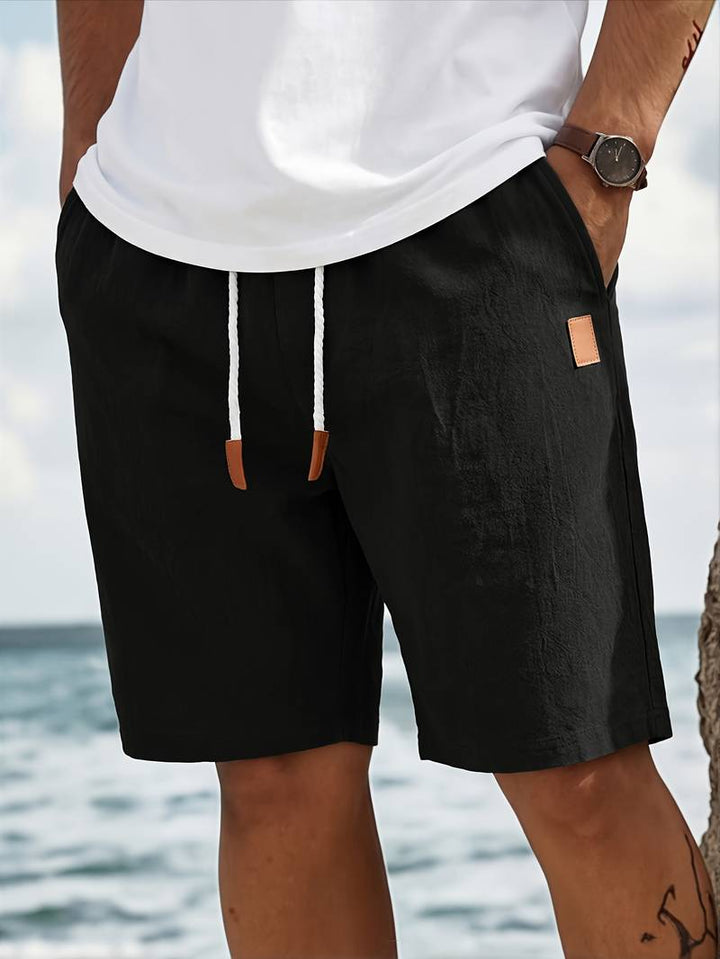 Jonatas - Sommerliche Leinen Hose Mit Kordelzug Und Tasche
