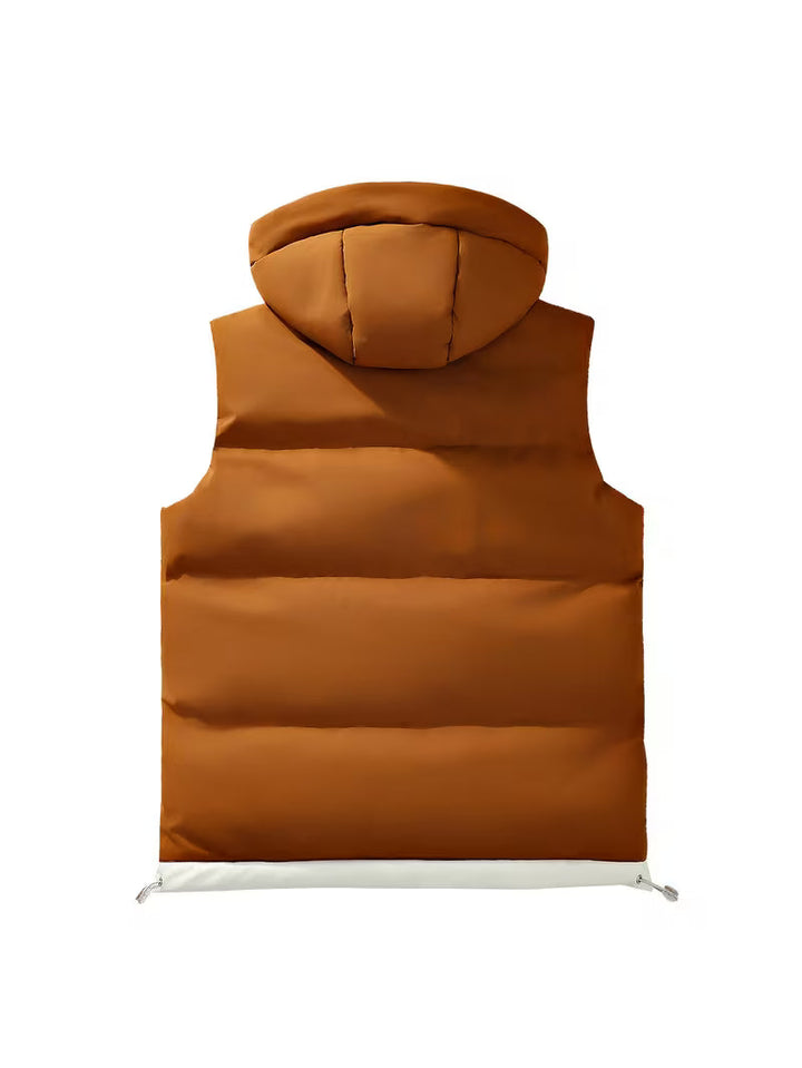 Tiziano – Warme, Wattierte Weste Mit Kapuze