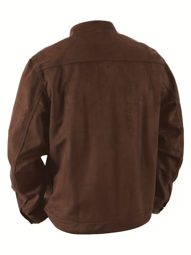 Jelil – Wildleder Jacke Mit Zwei Vordertaschen