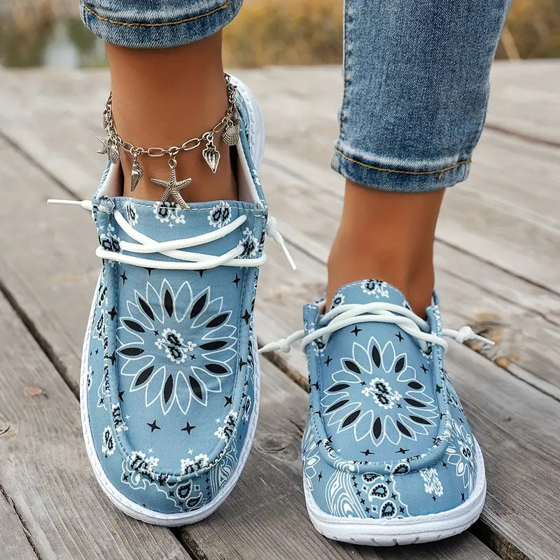 Isavella – Lässige Sommer Schuhe Mit Blumenmuster