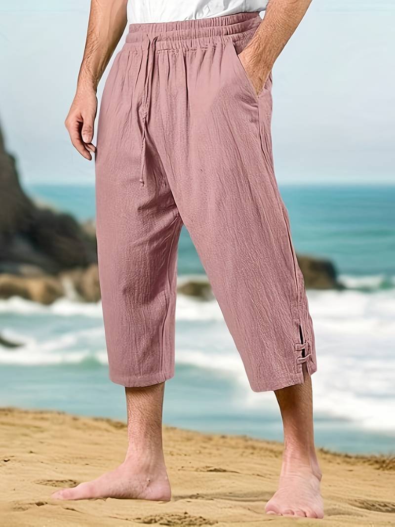 Eksteen - Lässige Leinenhose Mit Mehreren Taschen