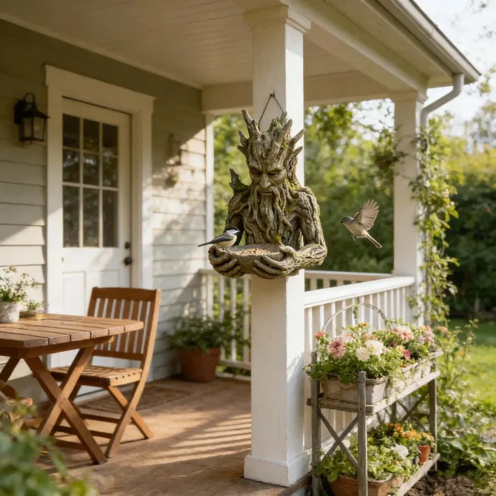 NatureHold – Eine in Einen Baum Integrierte Skulptur Zur Vogelfütterung