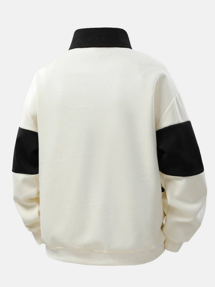Jefro – Sweatshirt Mit Farbblock Und Cord Hose
