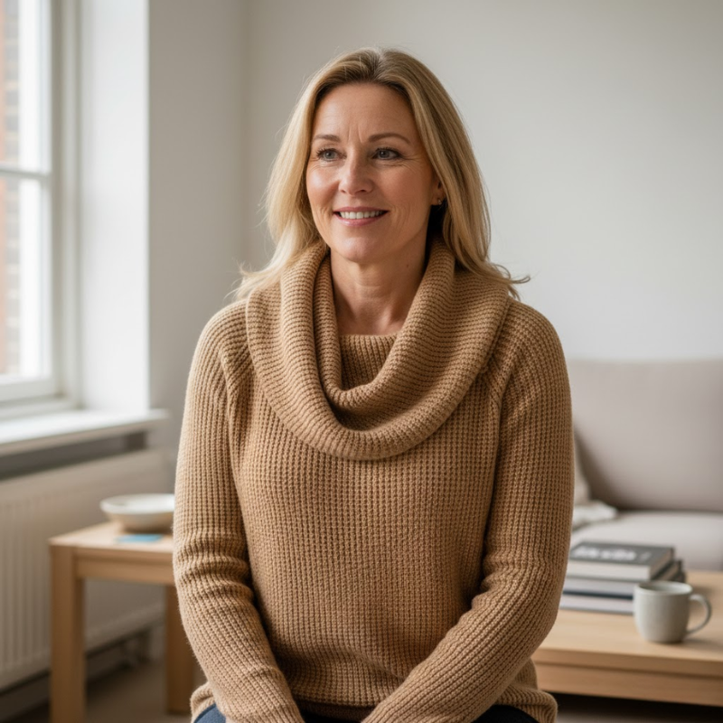 Danela – Eleganter Pullover Mit Wasserfallausschnitt