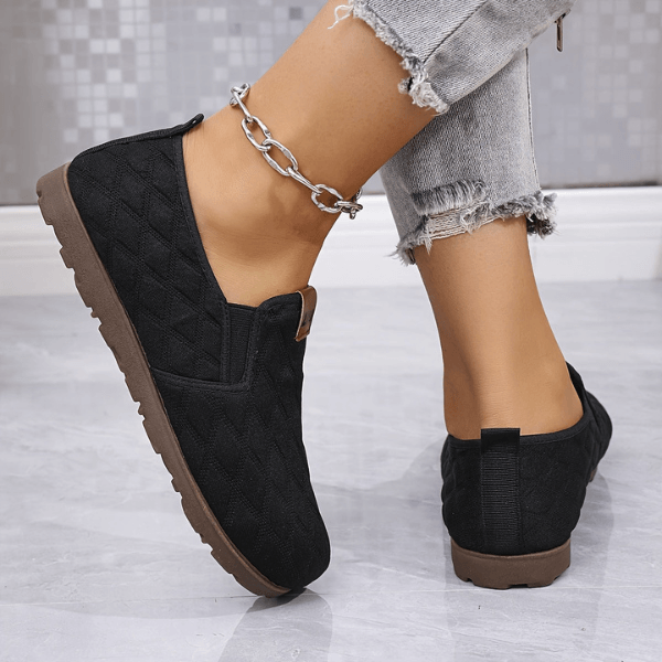 Malisaa - Slip on Schuhe Mit Rautensteppung