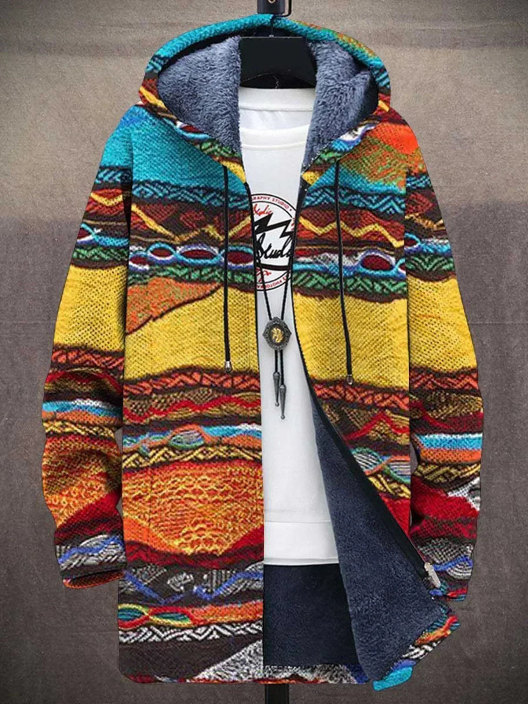 Bronte - Von der Kunst Inspirierter Luxus Strickjacke