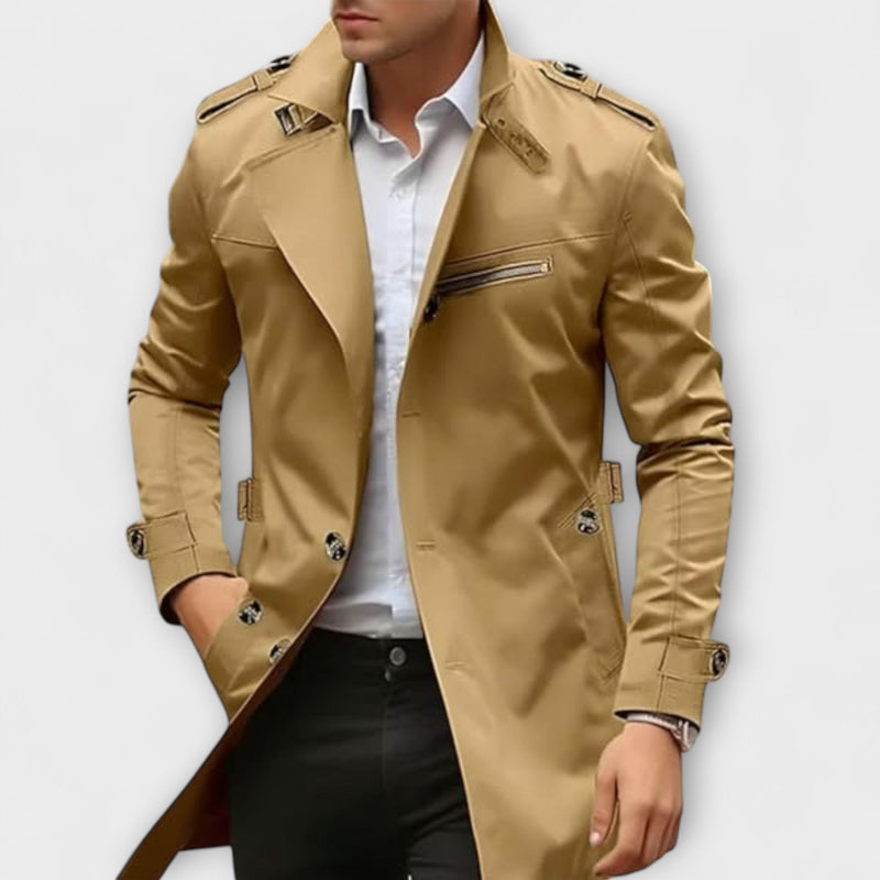 Ludovic - Bequeme Trenchjacke Mit Knöpfen