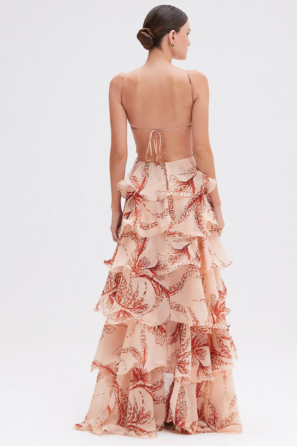 Ameliah – Stilvolles Armelloses Rüschen Kleid