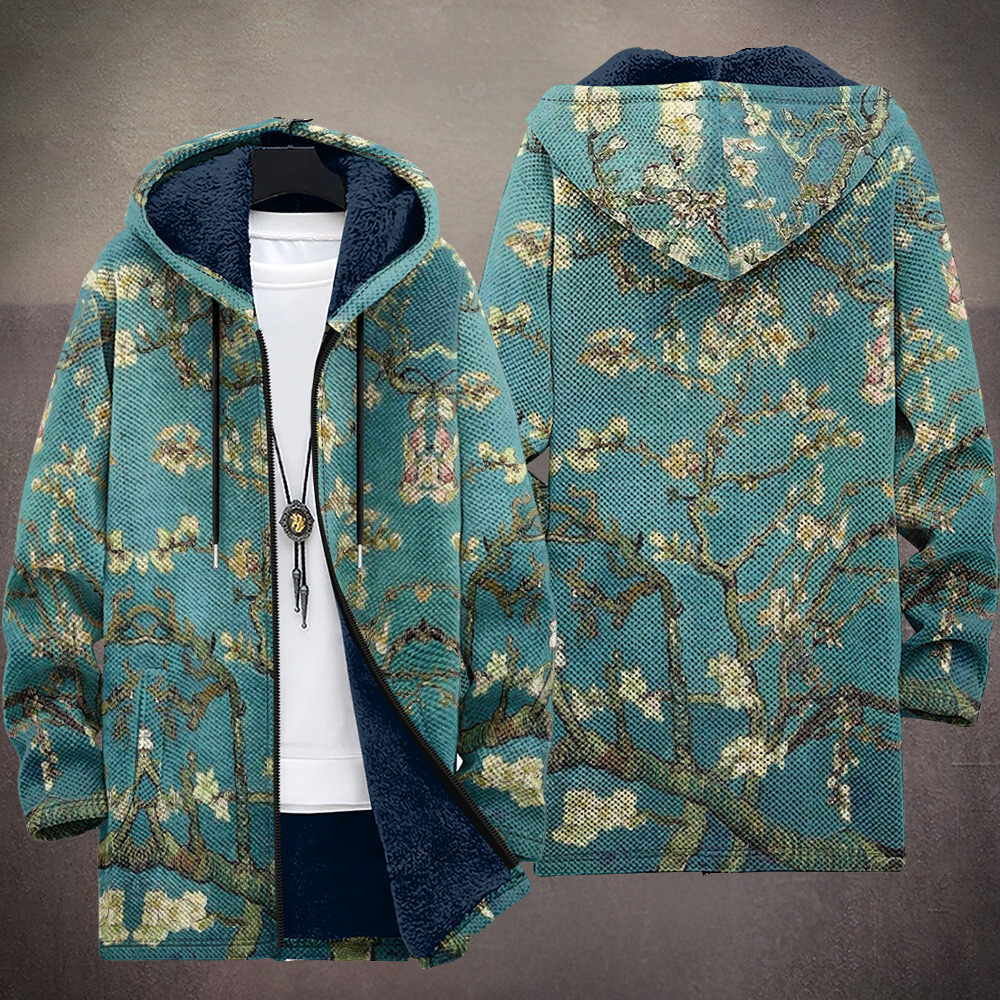 Celine - Luxuriöse, künstlerisch inspirierte Strickjacke mit Reißverschluss
