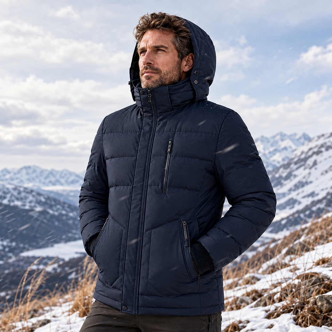 Jahsiah - Wintermantel Mit Fleece Futter