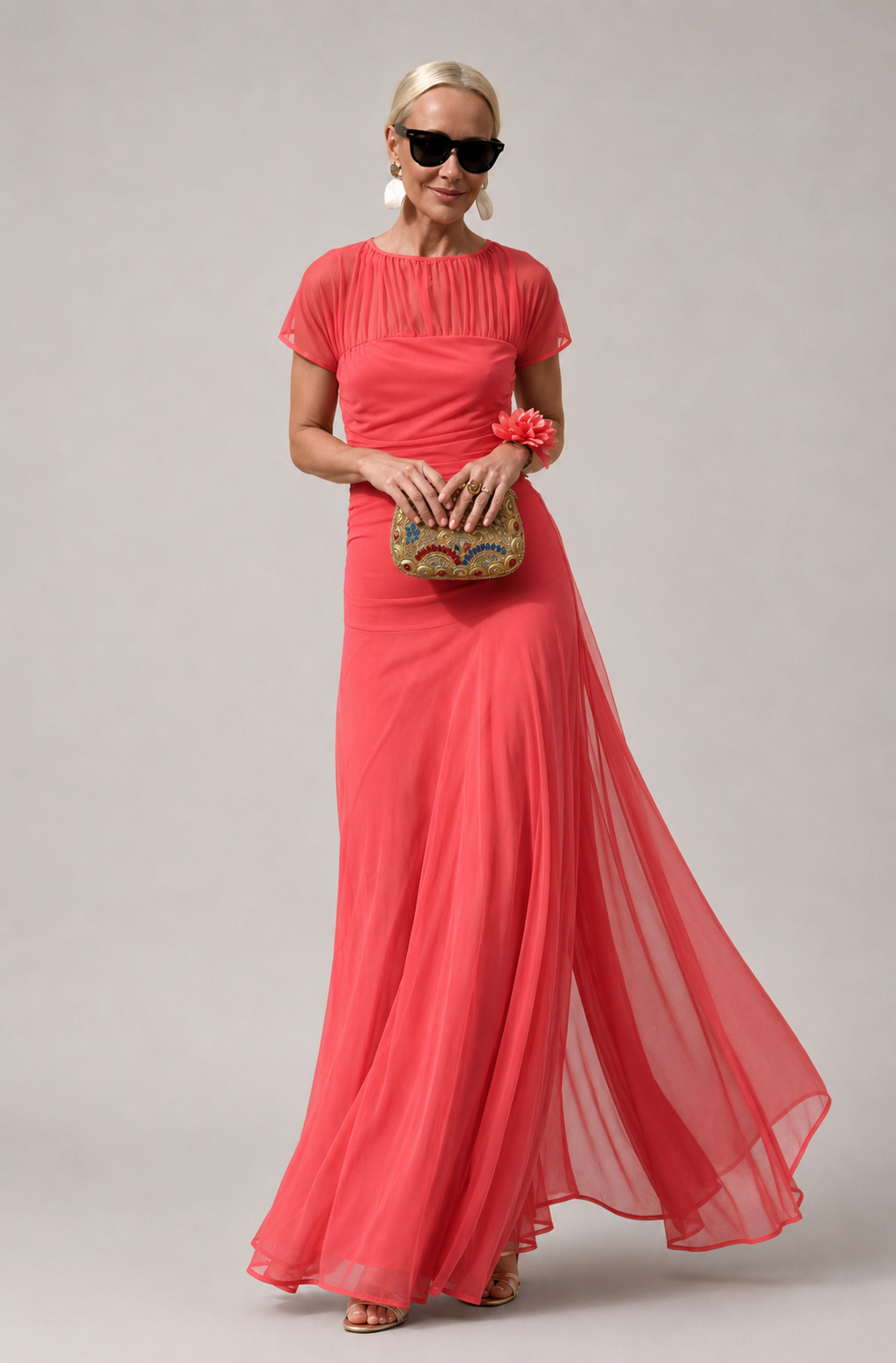 Lesliy – Elegantes Chiffonkleid