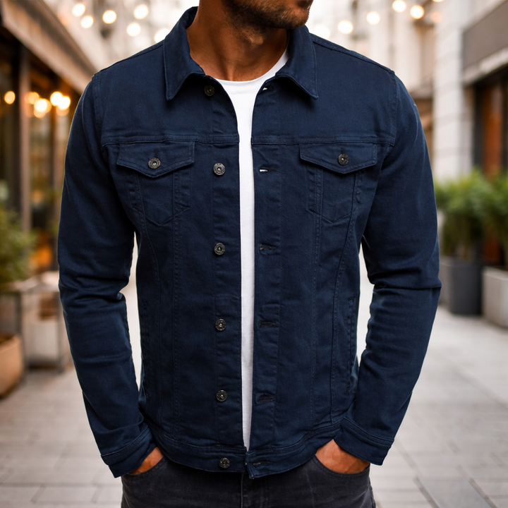 Steponas - Lässige Herren Jeans Jacke
