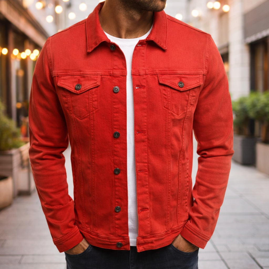 Steponas - Lässige Herren Jeans Jacke