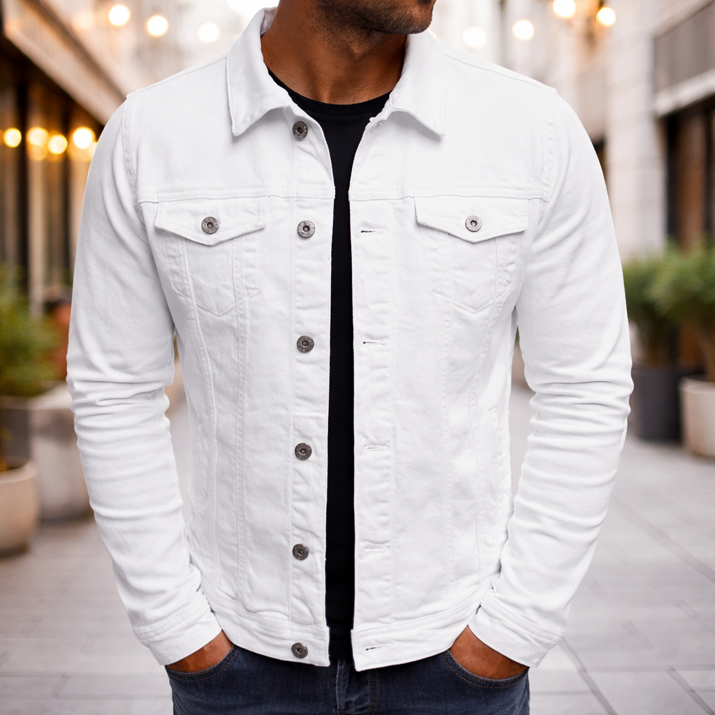 Steponas - Lässige Herren Jeans Jacke