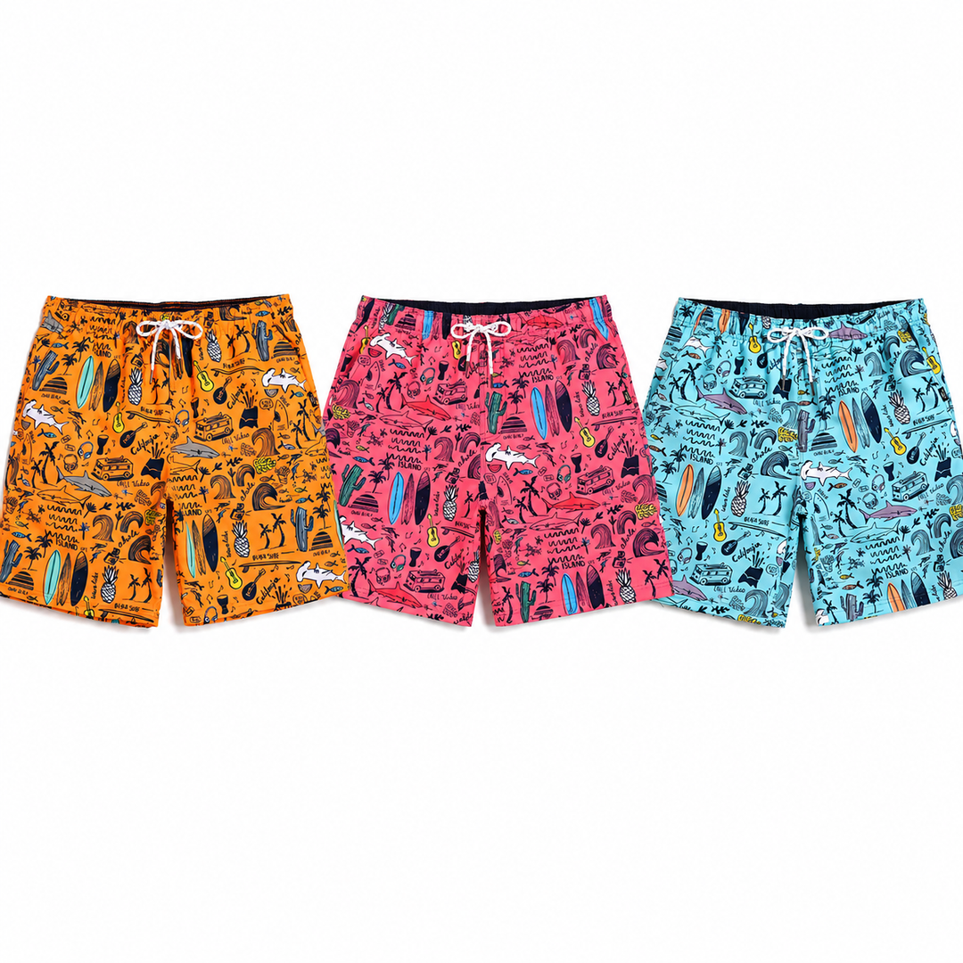 Tobey – Strandshorts Mit Tropischem Print