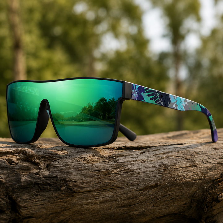 Ivy - Verspiegelte Sonnenbrille Mit Gemusterten Bügeln