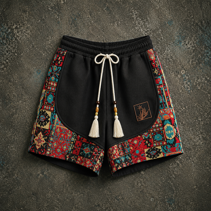 Haren - Shorts Im Boho-Stil Mit Elastischem Bund