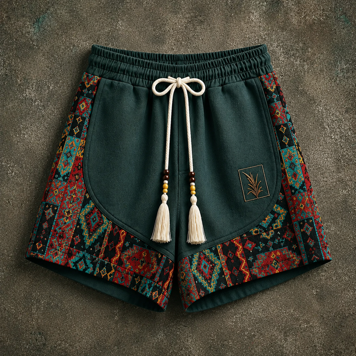 Haren - Shorts Im Boho-Stil Mit Elastischem Bund