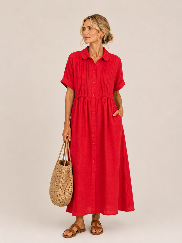 Anjali – Sommerhemd Midi Kleid