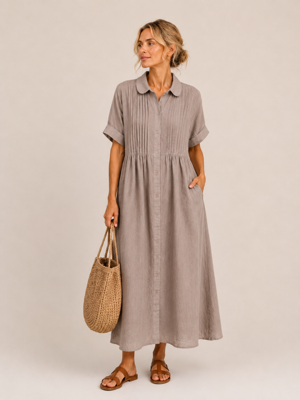 Anjali – Sommerhemd Midi Kleid