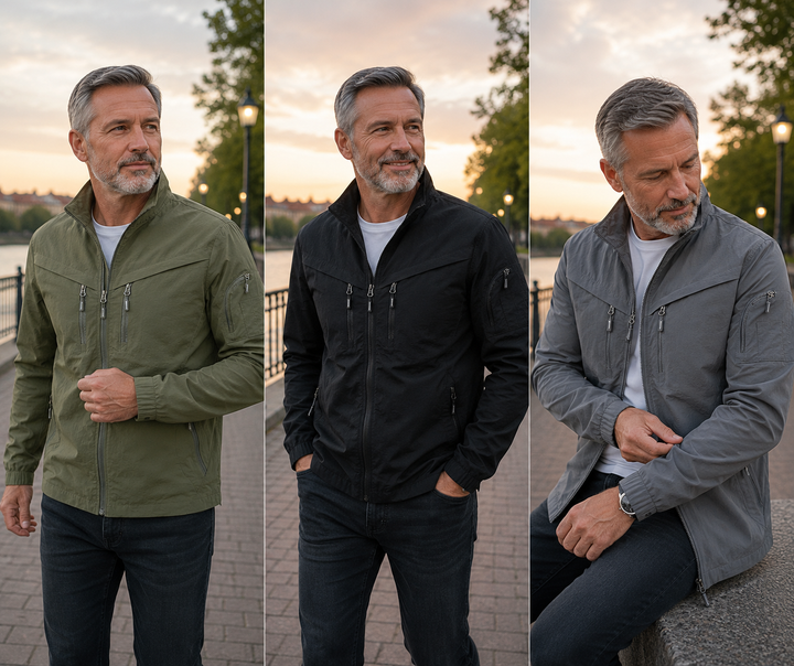 Tymas – Jacke Mit Stehkragen Und Reißverschlusstasche