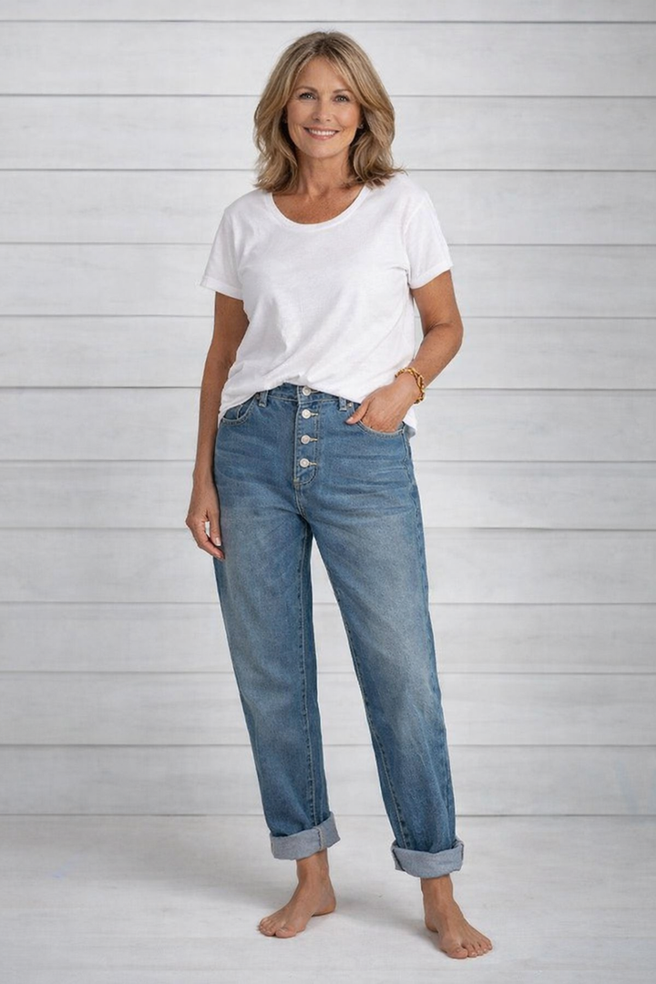 Bohumila – Stilvolle Jeans Mit Hoher Taille