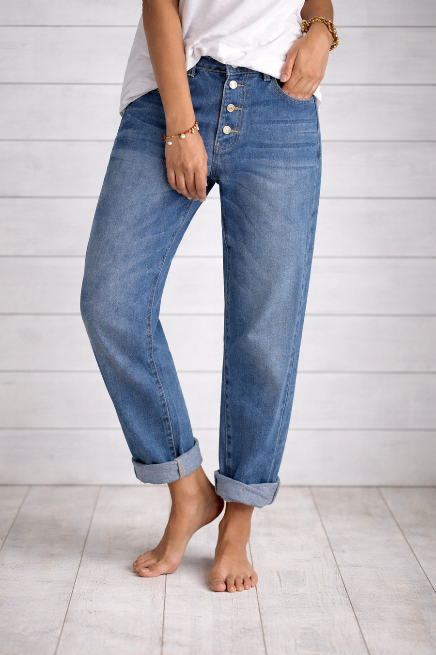 Bohumila – Stilvolle Jeans Mit Hoher Taille