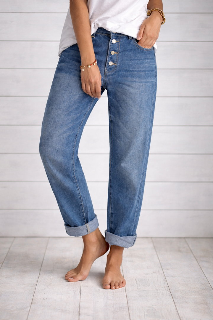 Bohumila – Stilvolle Jeans Mit Hoher Taille