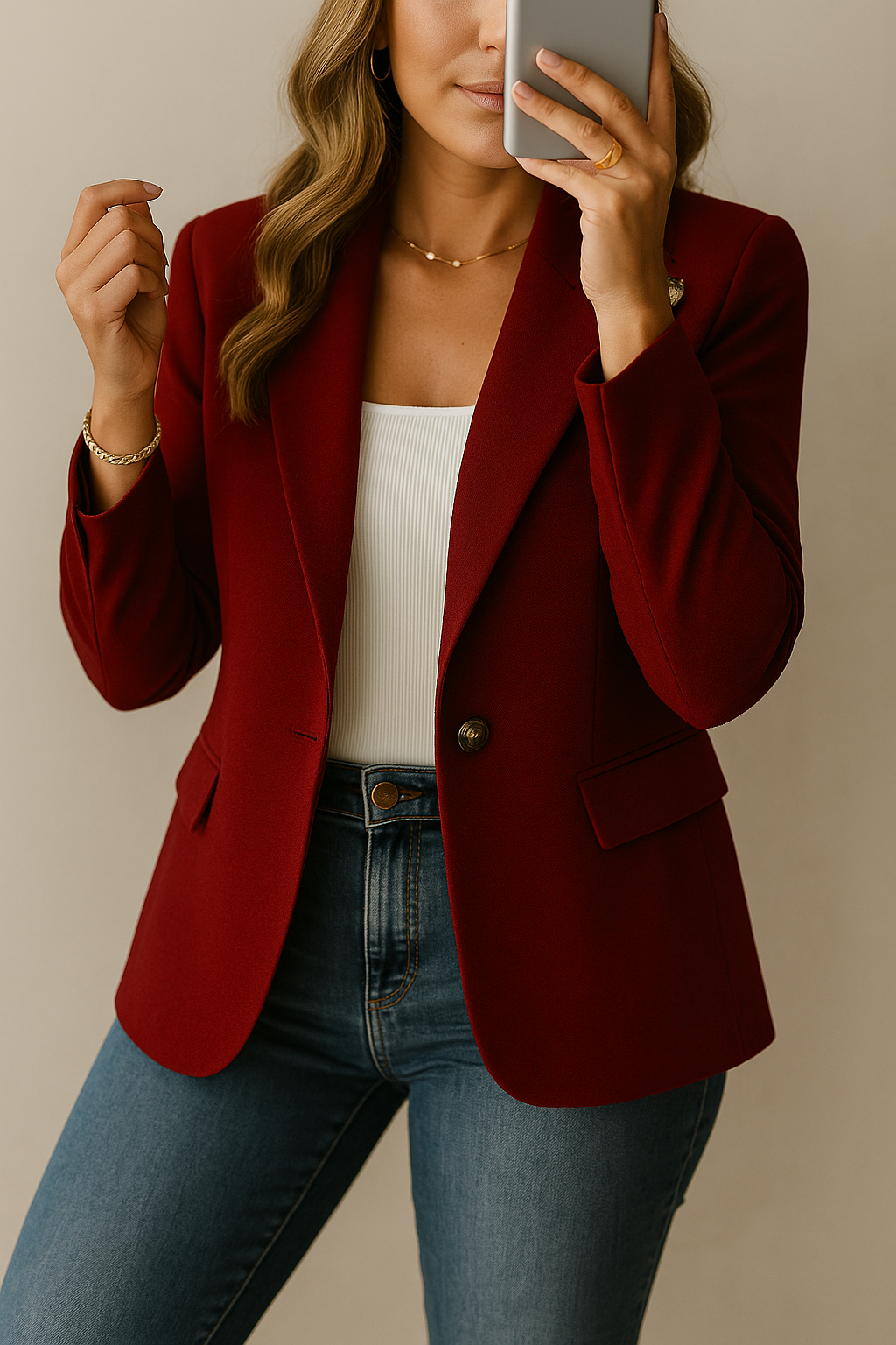 Iskra – Eleganter Blazer Mit Knöpfen Und Taschen