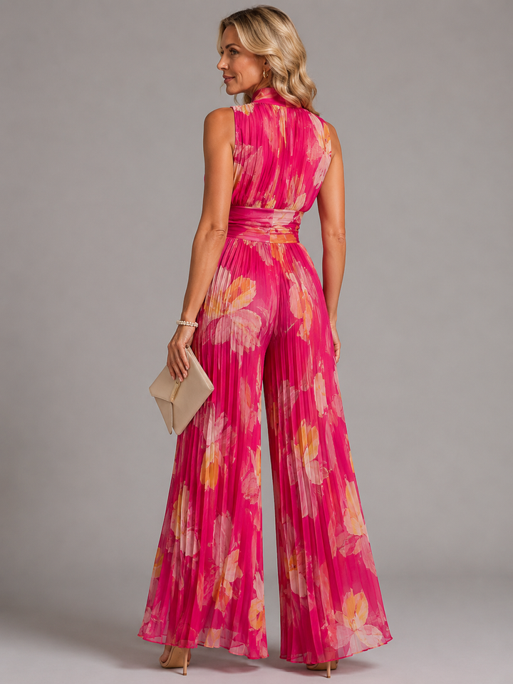 Perrine - Jumpsuit Aus Plissiertem Chiffon