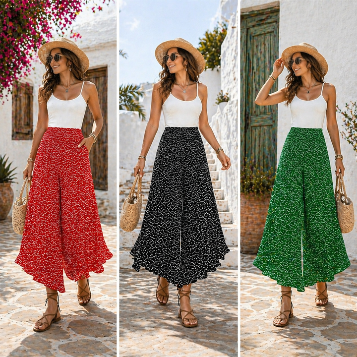 Tatiani - Hose Mit Hoher Taille Und Weitem Bein