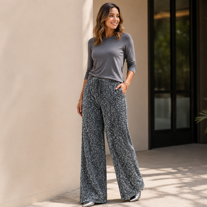 Natacha - Gerade Geschnittene Hose Mit Elastischem Bund