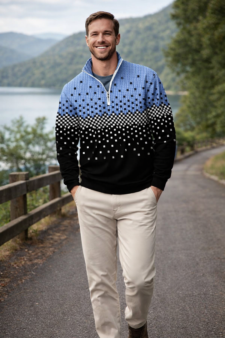 Moshe - Herbst Und Winter Pullover Mit Stehkragen