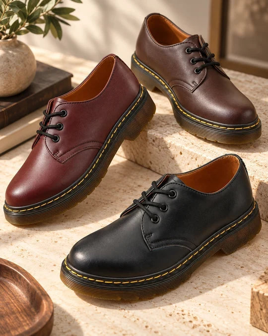 Nyklas – Derby Schuhe Zum Schnüren mit Kontrastfarbenen Sohlennähten