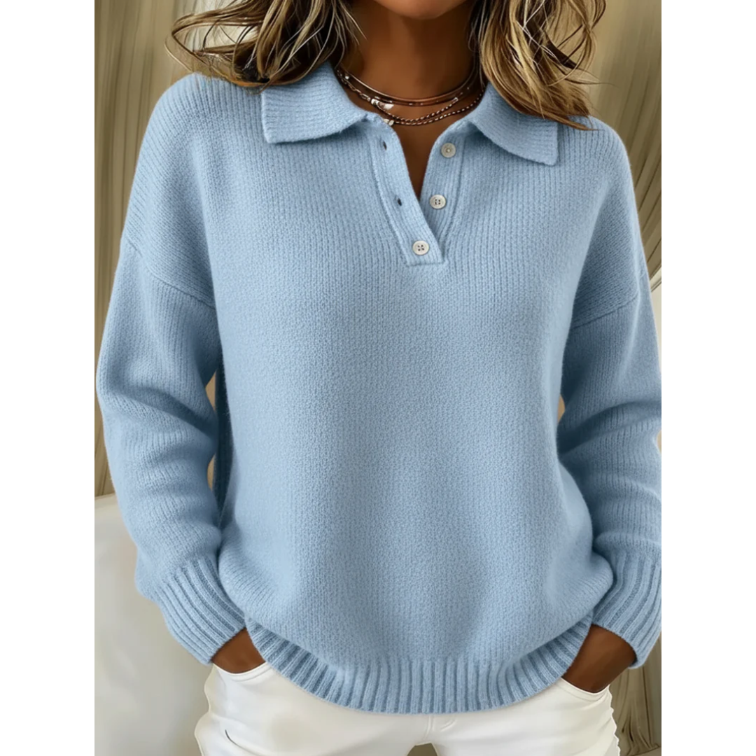 Healen – Gestrickter Polo Pullover