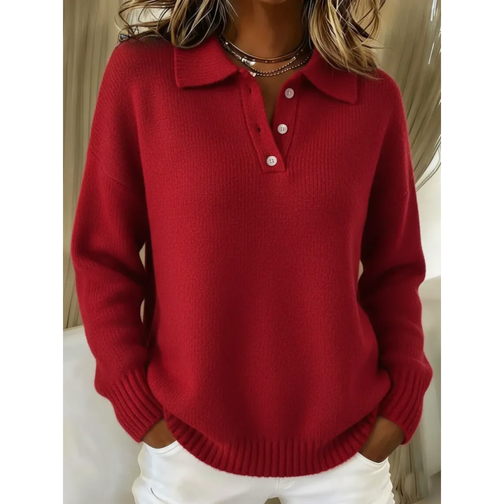 Healen – Gestrickter Polo Pullover