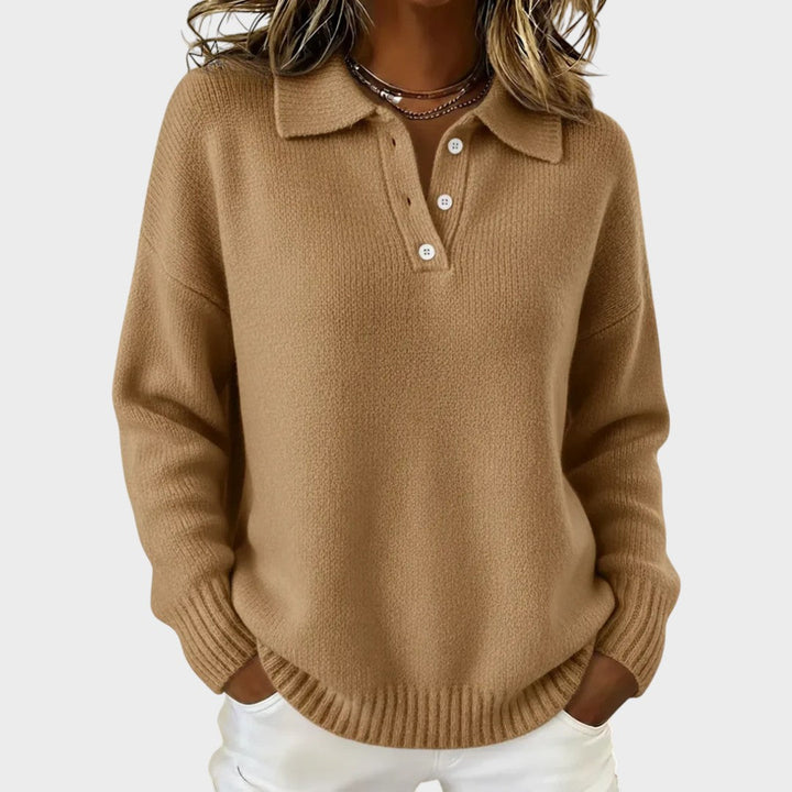 Aneeka – Eleganter Langarm Strick Pullover