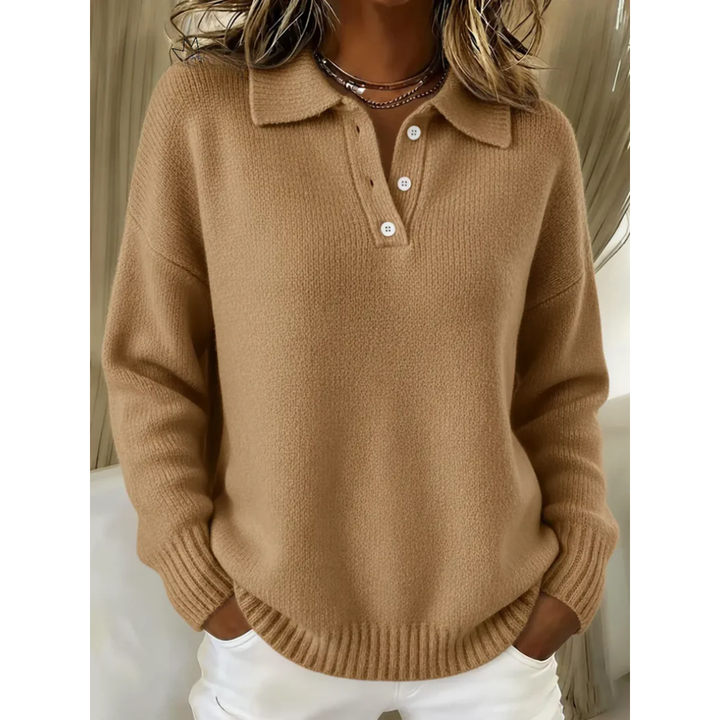 Healen – Gestrickter Polo Pullover