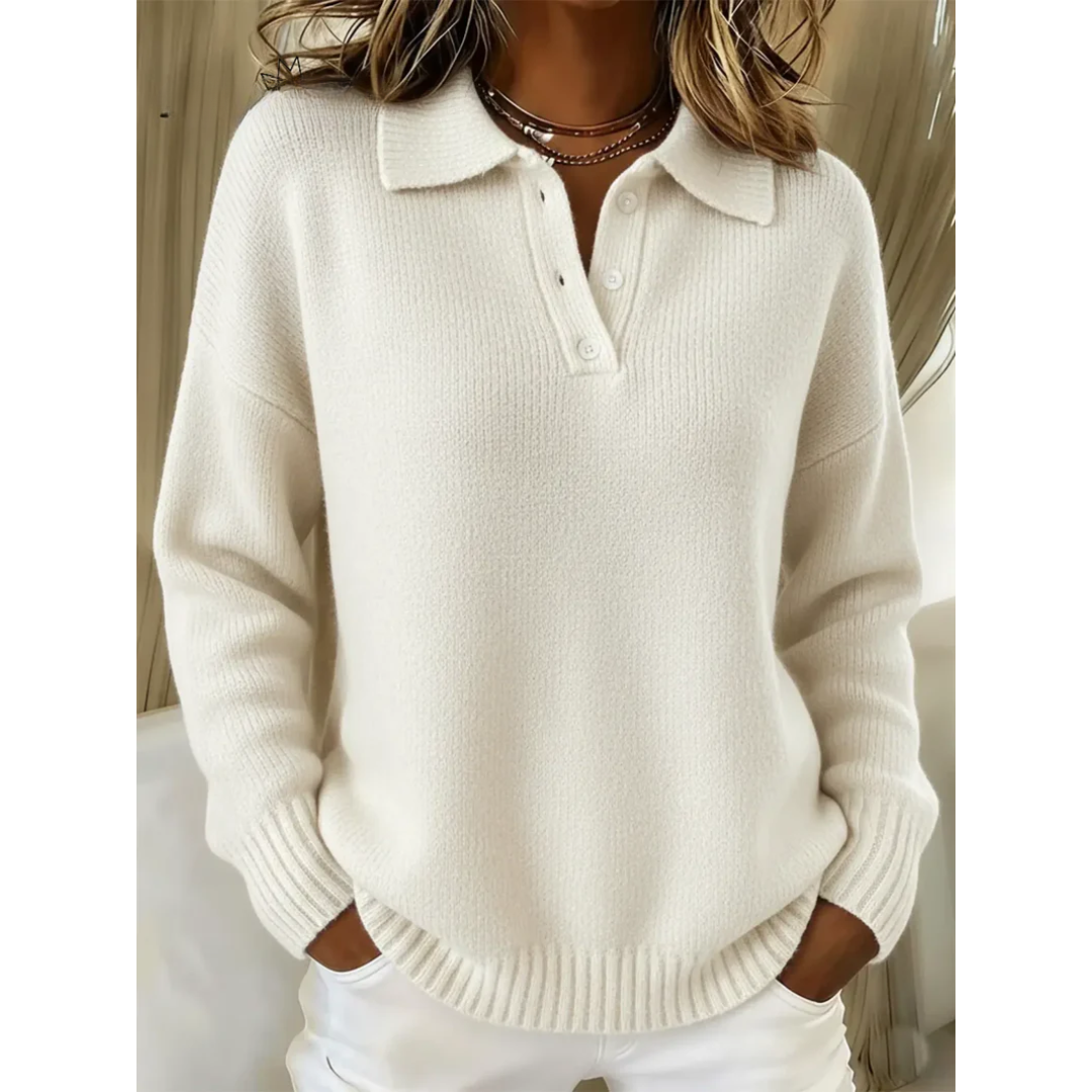 Healen – Gestrickter Polo Pullover
