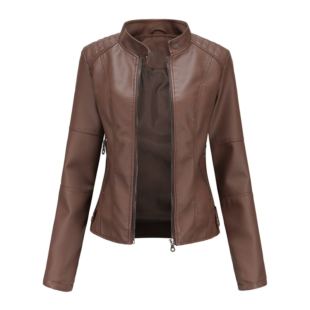 Hanneke - Stylische Leder Jacke