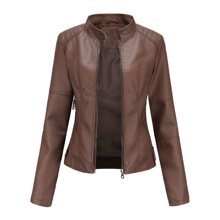 Hanneke - Stylische Leder Jacke