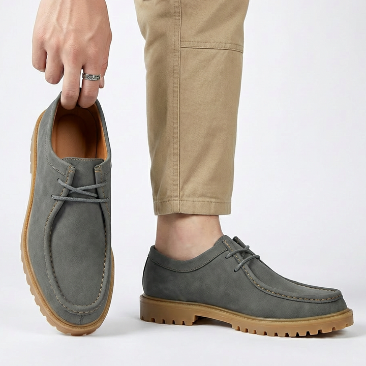 Jasson – Schnürschuhe Aus Wildleder mit Mokassin-Spitze